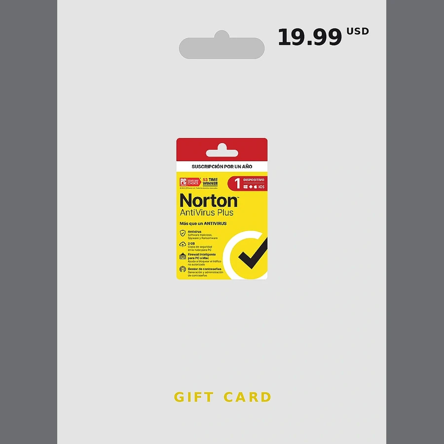Norton Antivirus Gift Card cover art
