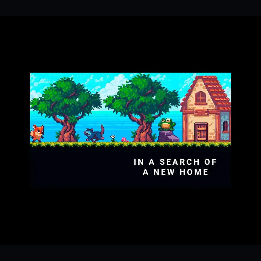 In a search of a new home cover art