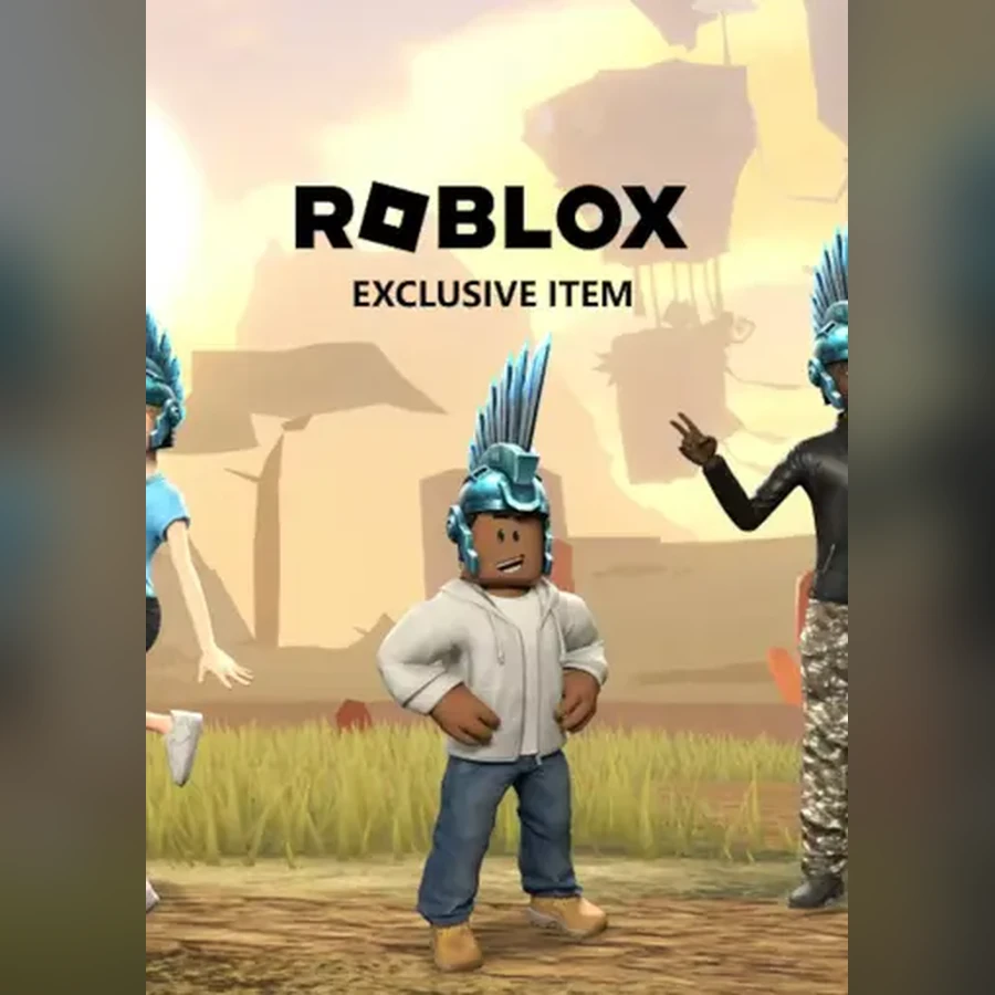 Roblox - Blue Steel Mohawk Helmet cover art
