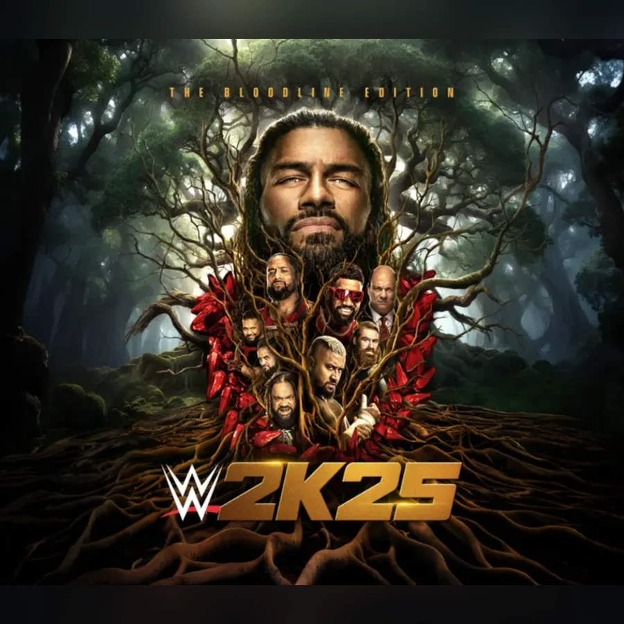 WWE 2K25 Bloodline Edition cover art